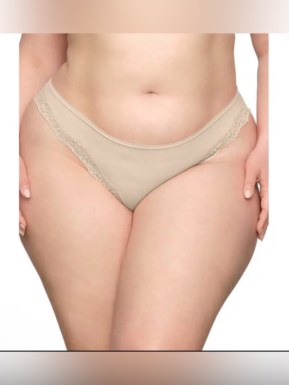 ✨SKIMS Fits Everybody Lace Tanga | Sand | 4X | NWT 🏷️